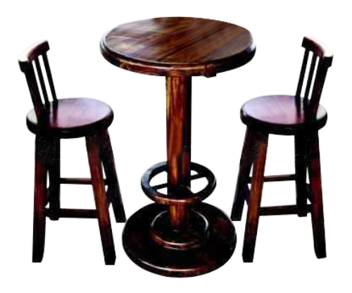 專業定做優質炭化實木仿古酒吧桌 