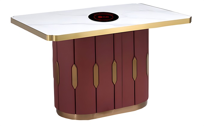 時尚輕奢大理石火鍋餐桌