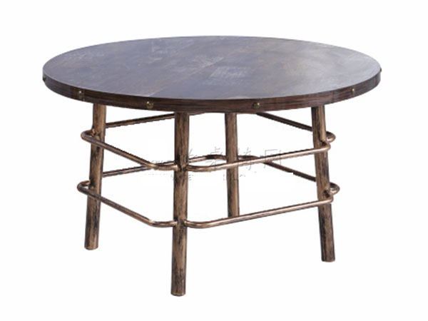 酒樓菜館餐桌椅_飯店菜館桌_復古菜館桌子