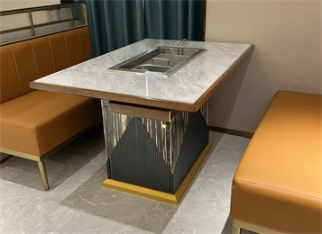 韓式智能無煙燒烤桌自助火鍋烤肉桌子