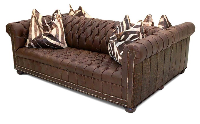 高檔會(huì)所歐式拉扣皮革雙面卡座沙發(fā)