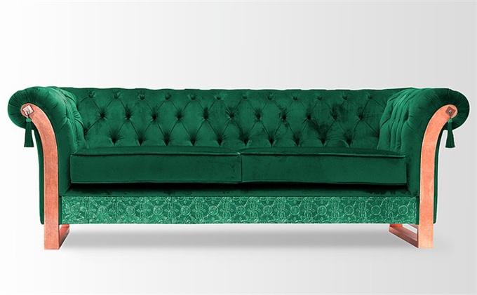 轟趴會所歐式不銹鋼拉扣皮革沙發(fā)