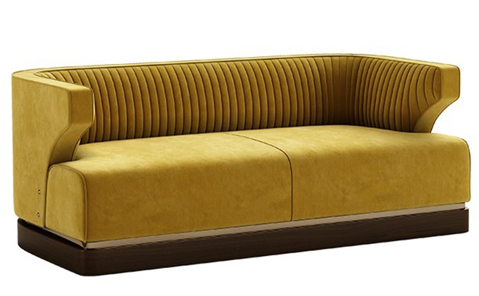 酒店會所包房特色絨皮休閑沙發(fā)定制