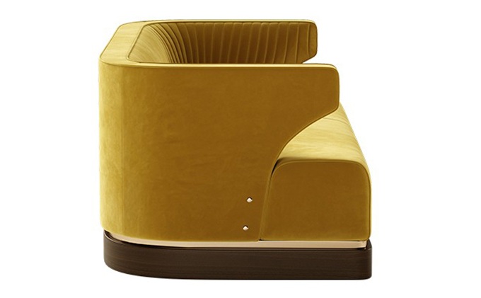 酒店會所包房特色絨皮休閑沙發(fā)定制