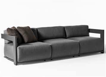 別墅會(huì)所北歐輕奢現(xiàn)代棉麻布藝軟包沙發(fā)