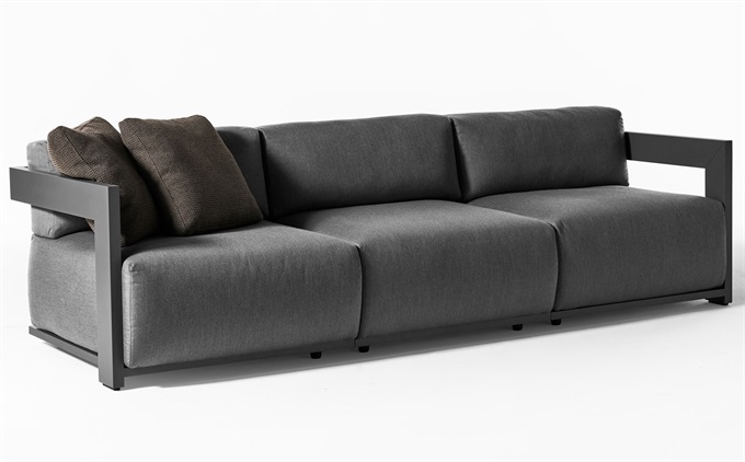 別墅會所北歐輕奢現(xiàn)代棉麻布藝軟包沙發(fā)