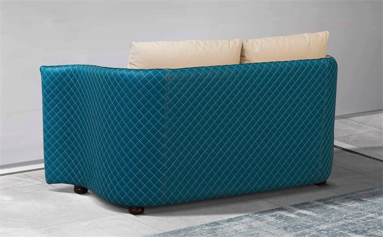 高檔會所現(xiàn)代創(chuàng)意意式皮革直排沙發(fā)