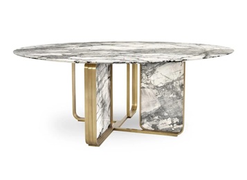輕奢北歐后現(xiàn)代大理石養(yǎng)生會(huì)所桌子