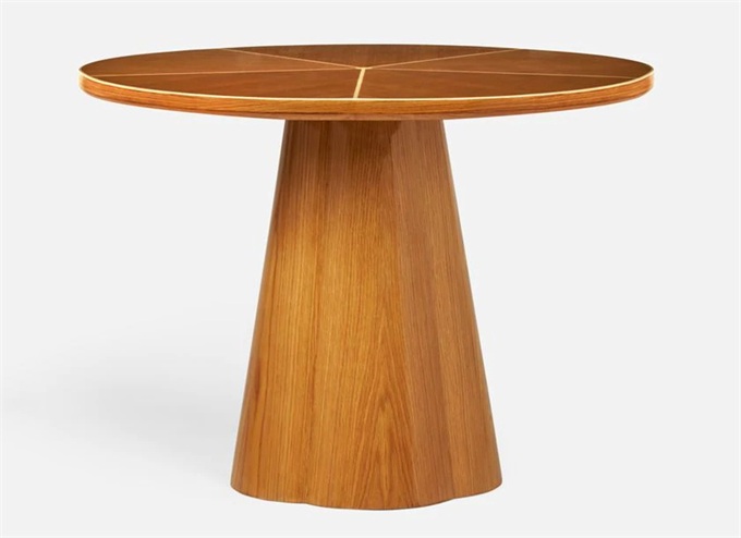 新中式休閑實(shí)木會(huì)所桌椅小圓桌