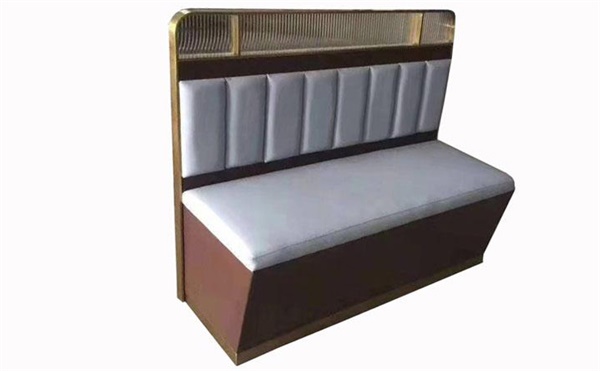 火鍋店實木真皮軟包卡座沙發廠家