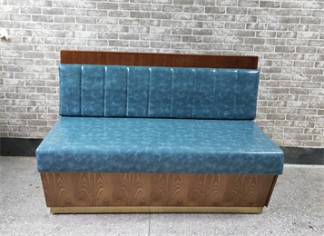 茶餐廳火鍋店簡(jiǎn)約實(shí)木卡座定制