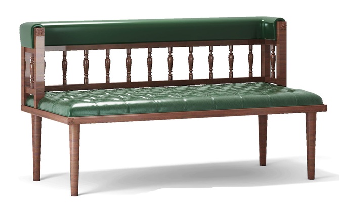 火鍋店中式古典實(shí)木卡座沙發(fā)