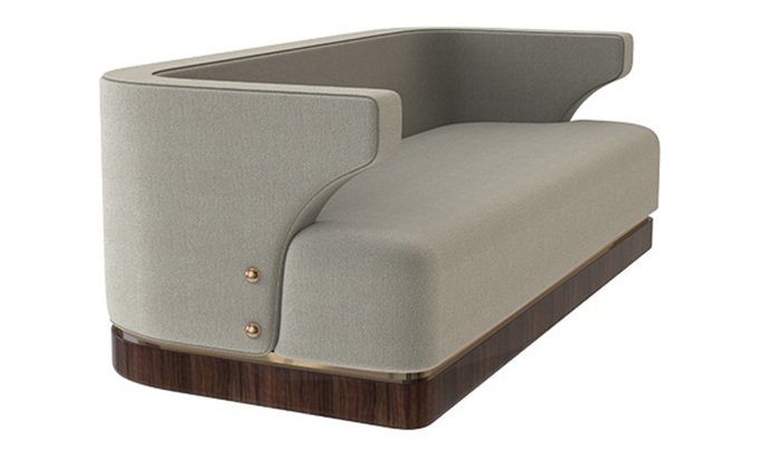 自助火鍋店絨皮實(shí)木休閑卡座沙發(fā)