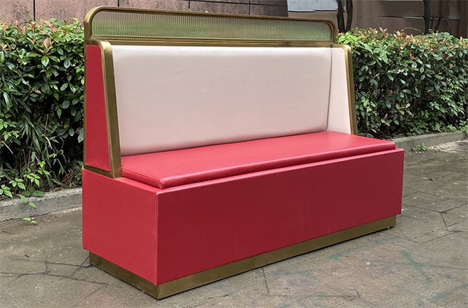 火鍋店時尚輕奢雙人卡座沙發