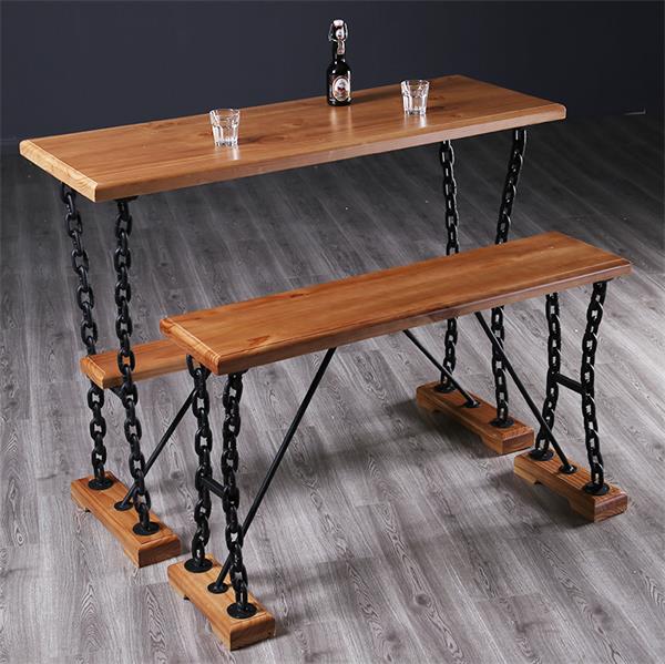 創意復古工業風鐵藝酒吧桌家具