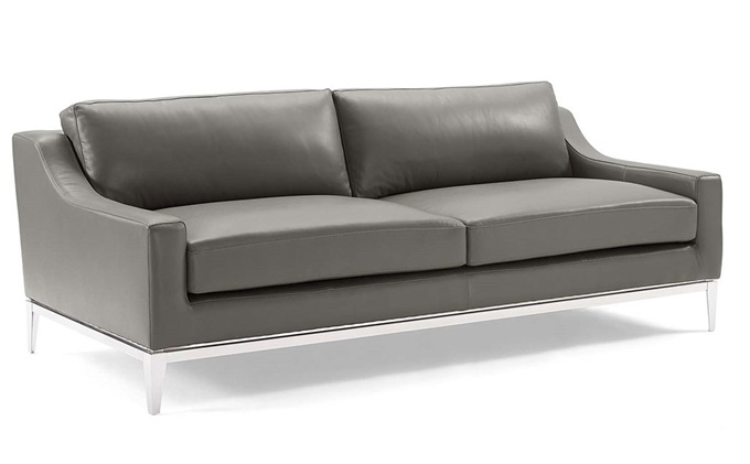 歐式豪華真皮沙發(fā)_不銹鋼腿會(huì)所沙發(fā)