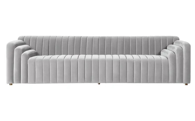 美式輕奢酒吧純灰色個性休閑沙發(fā)