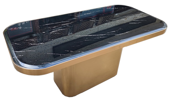 高端酒吧輕奢風大理石酒吧桌