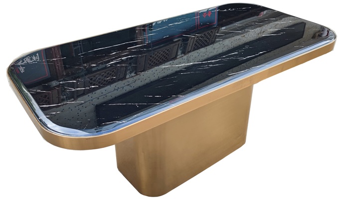 高端酒吧輕奢風大理石酒吧桌