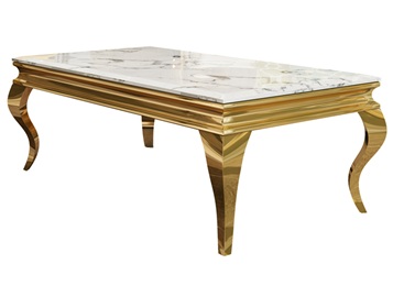 高檔KTV會所輕奢風(fēng)巖板鏡面不銹鋼茶幾