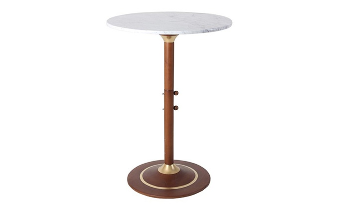 小清新酒吧后現(xiàn)代實(shí)木不銹鋼圓形吧臺