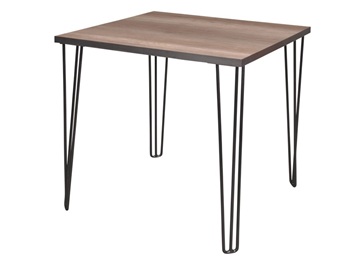 復(fù)古清吧簡(jiǎn)約鐵藝實(shí)木正方形吧臺(tái)