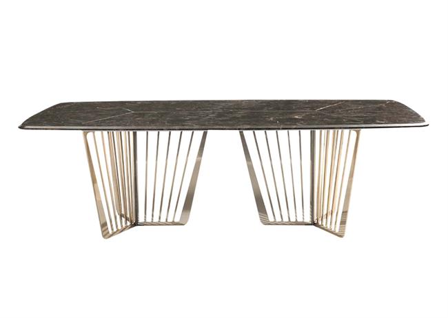 現代輕奢不銹鋼大理石酒吧吧臺