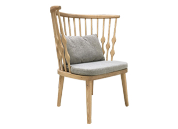 北歐圍椅實(shí)木溫莎圈椅