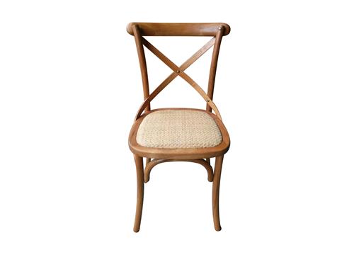 美式鄉(xiāng)村風(fēng)格咖啡廳背叉椅/實木餐椅/交叉椅