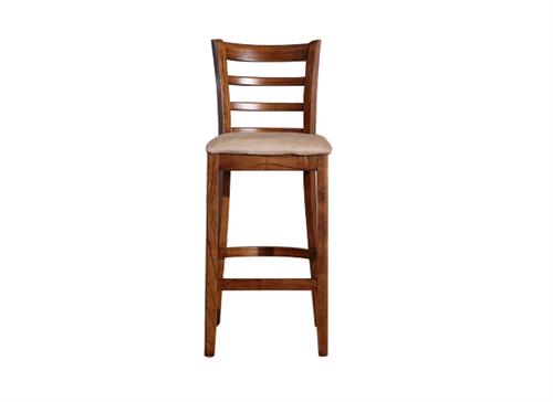 美式復古實木咖啡廳吧臺椅