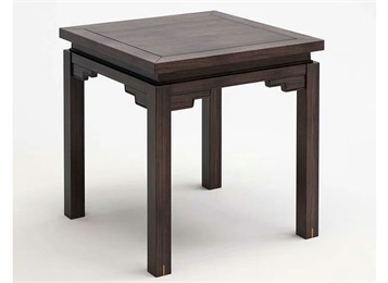 雞翅木清式雕花四方餐桌 仿古實(shí)木八仙桌組合