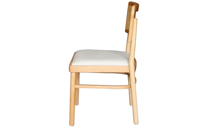 經(jīng)典木質(zhì)編藤咖啡廳餐椅