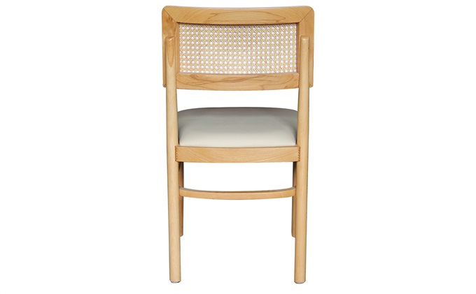 經(jīng)典木質(zhì)編藤咖啡廳餐椅