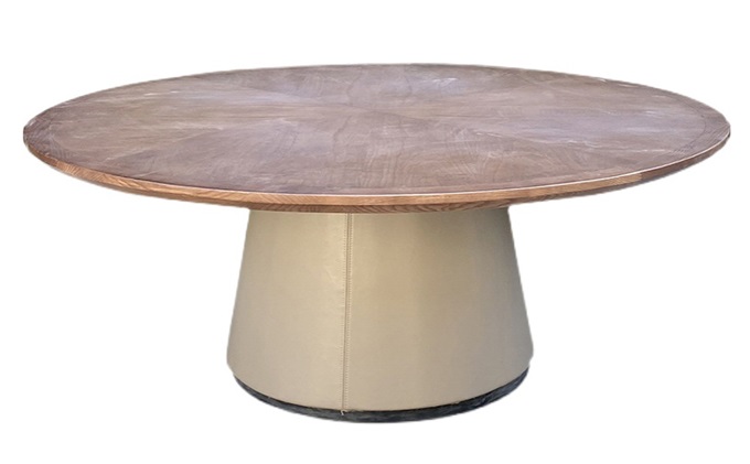 湘菜餐廳中式實木圓形餐桌