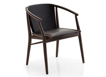 學校食堂簡約休閑實木用餐椅子