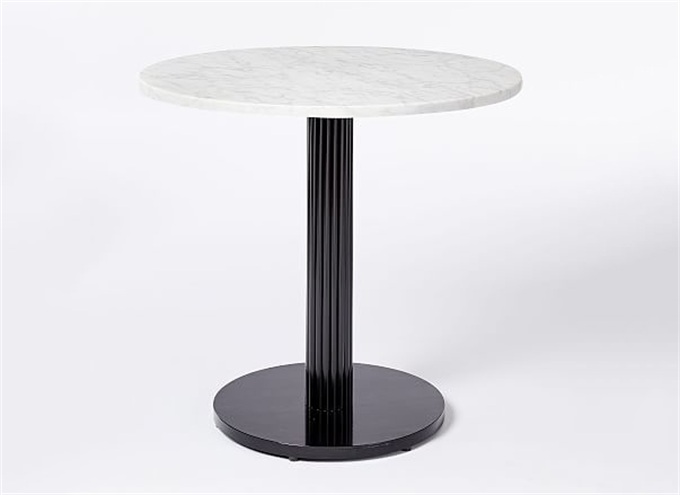 大理石鐵藝大學(xué)食堂桌子