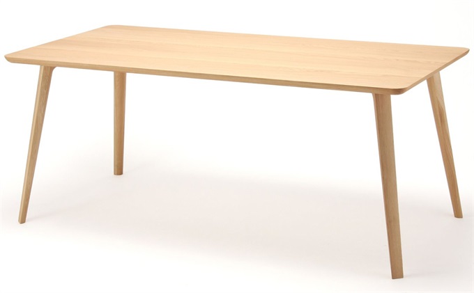 公司企業單位食堂6人位簡約實木桌椅