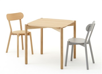 企業公司食堂簡約實木餐桌