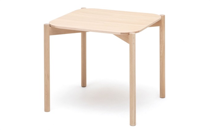 企業公司食堂簡約實木餐桌