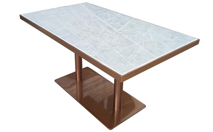 大學生食堂大理石時尚餐桌