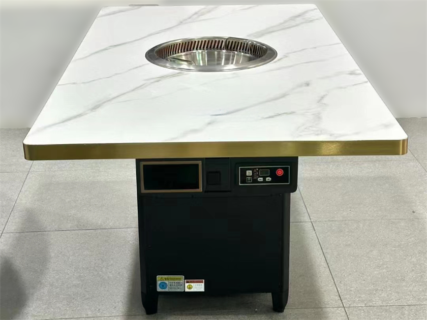 牛肉火鍋大理石無煙自凈化火鍋桌