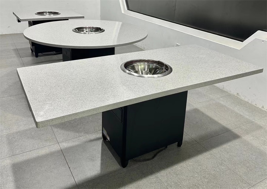 火鍋店智能無煙凈化大理石火鍋桌