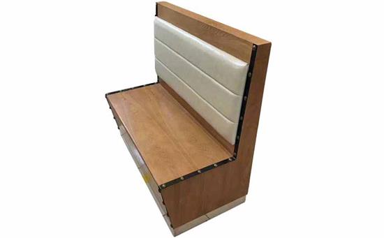 西餐廳實木卡座沙發