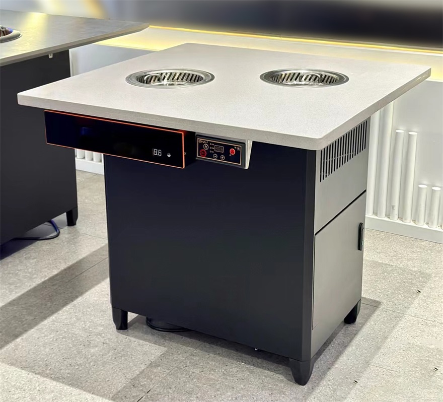 自助餐一人一鍋2人位無煙凈化小火鍋桌