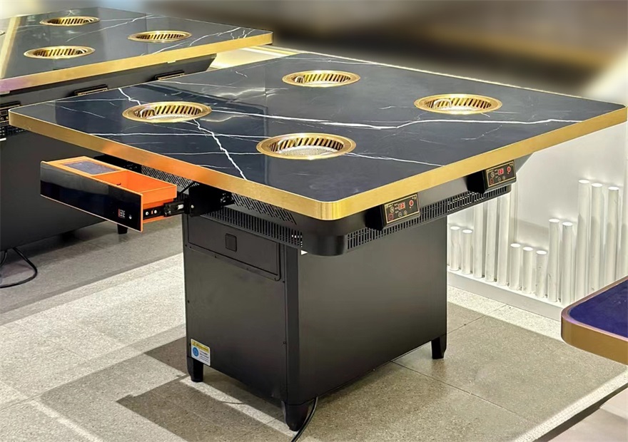 自助餐廳商用一人一鍋無煙凈化小火鍋桌