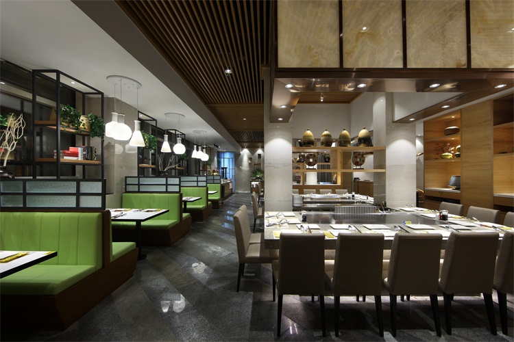 鐵板燒餐廳空間設(shè)計(jì)效果圖