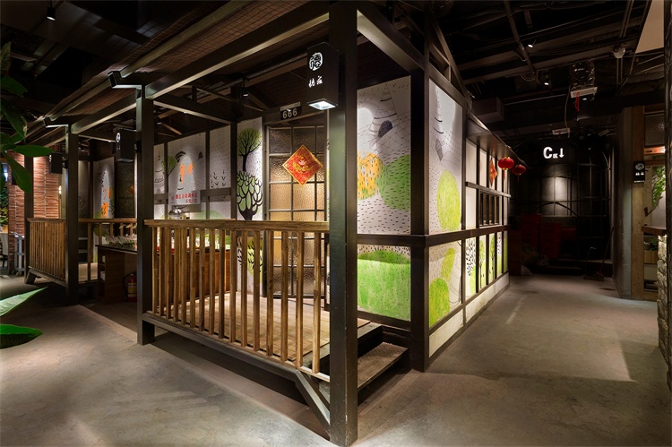 火鍋餐廳設(shè)計效果圖