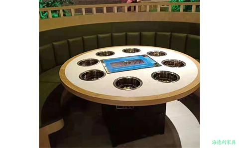 大理石電磁爐火鍋桌