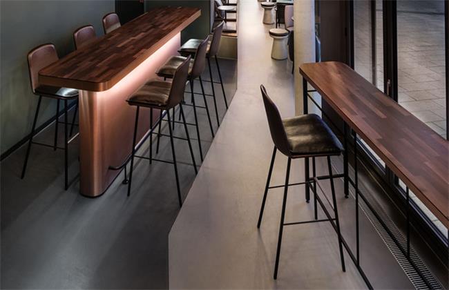 中式休閑復(fù)古吧臺高吧椅酒吧家具