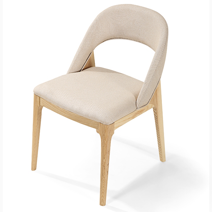 北歐實木軟包西餐椅  西餐廳休閑椅 
